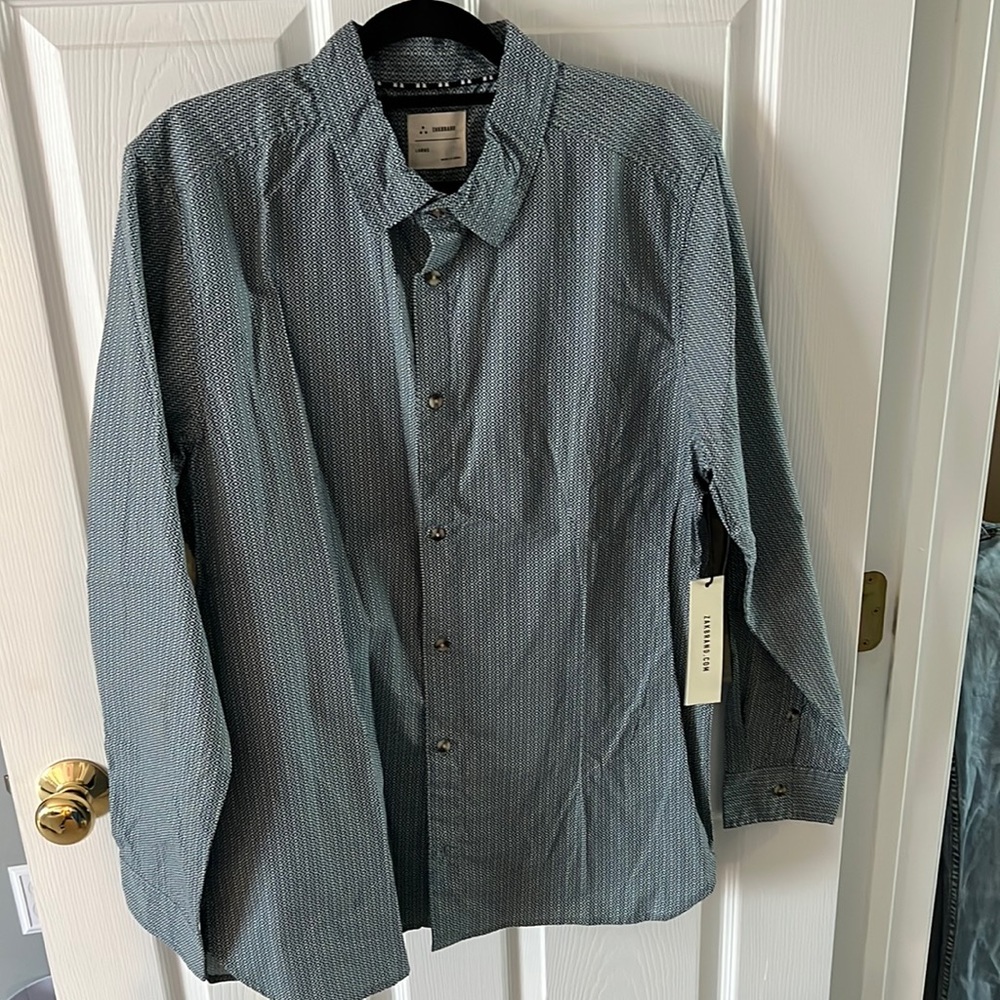 Large, Zakbrand button up long sleeve shirt